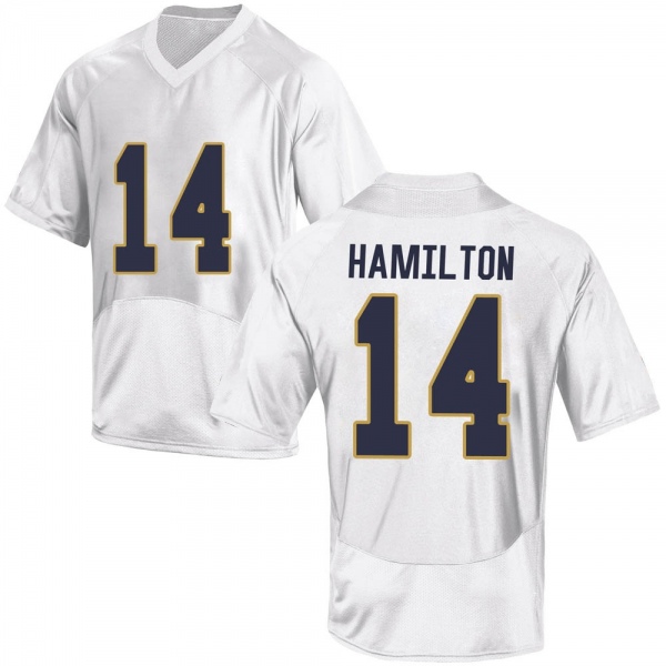 Kyle Hamilton Notre Dame Fighting Irish NCAA Men's #14 White Game College Stitched Football Jersey FCW2155IT